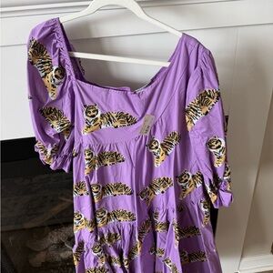 Queen of sparkles Tiger Print Dress